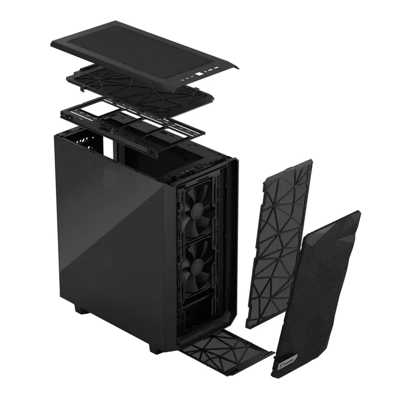 PC-Gehäuse Fractal Design Meshify 2 Compact Tower Schwarz
