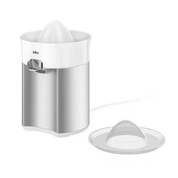 Braun CJ5050 WH elektrische Zitruspresse 60 W Metallic, Weiß