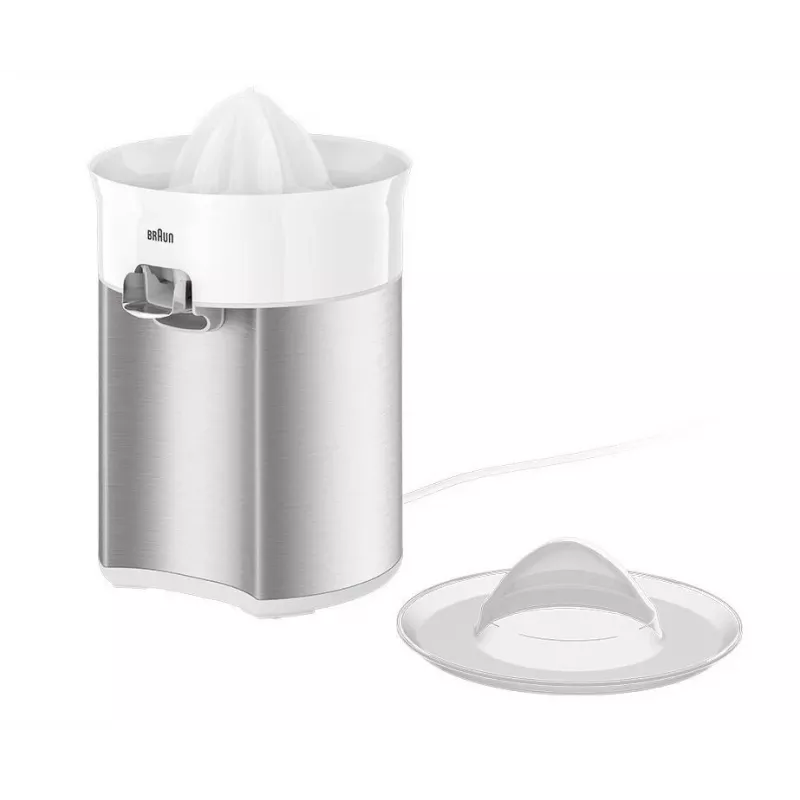 Braun CJ5050 WH elektrische Zitruspresse 60 W Metallic, Weiß