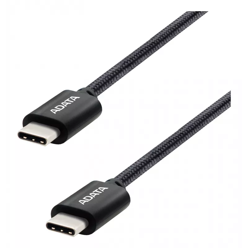 USB-C-auf-USB-C-Kabel ADATA CACC-200PN-BK, USB 2.0, 2 m, schwarz