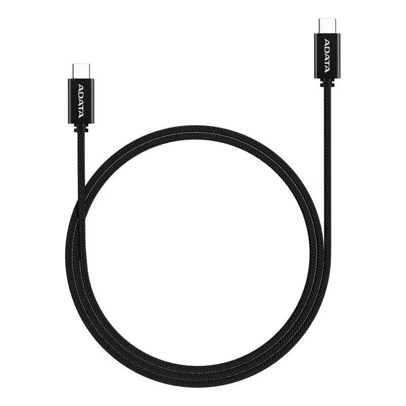 USB-C-auf-USB-C-Kabel ADATA CACC-200PN-BK, USB 2.0, 2 m, schwarz