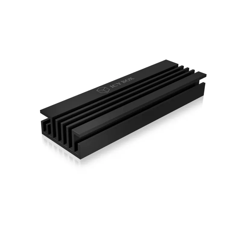 ICY BOX IB-M2HS-70 Solid-State-Laufwerk Kühlkörper/Radiator Schwarz 1 Stk.