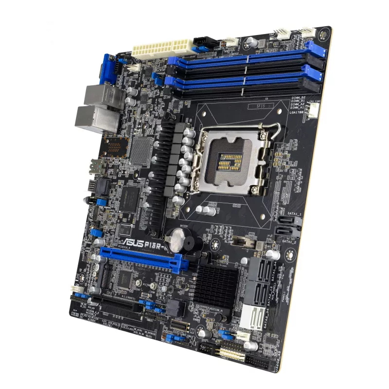 Motherboard ASUS P13R-M Intel C262 LGA 1700 micro ATX, DDR5, 4 DIMM, 128GB, 8x SATA III, 1x M.2, 2x LAN
