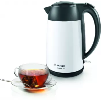 Bosch TWK3P421 elektrischer Wasserkocher 1,7 L 2400 W Schwarz, Weiß