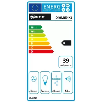 Neff D49ML54X1 Dunstabzugshaube Halb eingebaut (Auszug) Edelstahl 395 m³/h