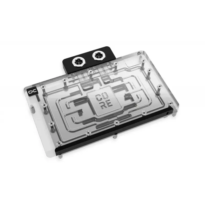 Backplate Alphacool 10248 Aluminium Chrom Kupfer Schwarz 124 mm