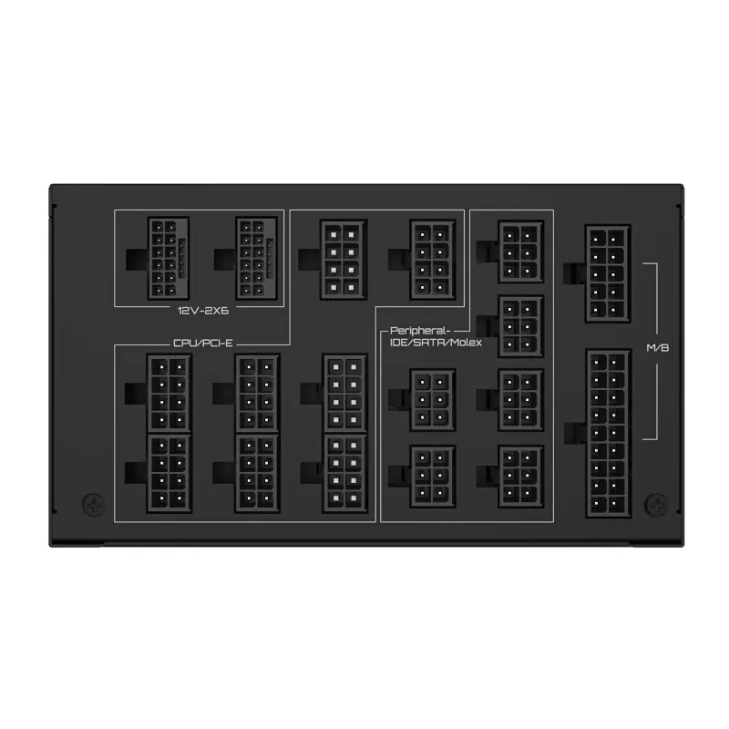 Netzteil GIGABYTE UD1600PM PG5 1600W, 80 PLUS Platinum, 92% Effizienz, 20+4-Pin-ATX, 120-mm-Lüfter, schwarz