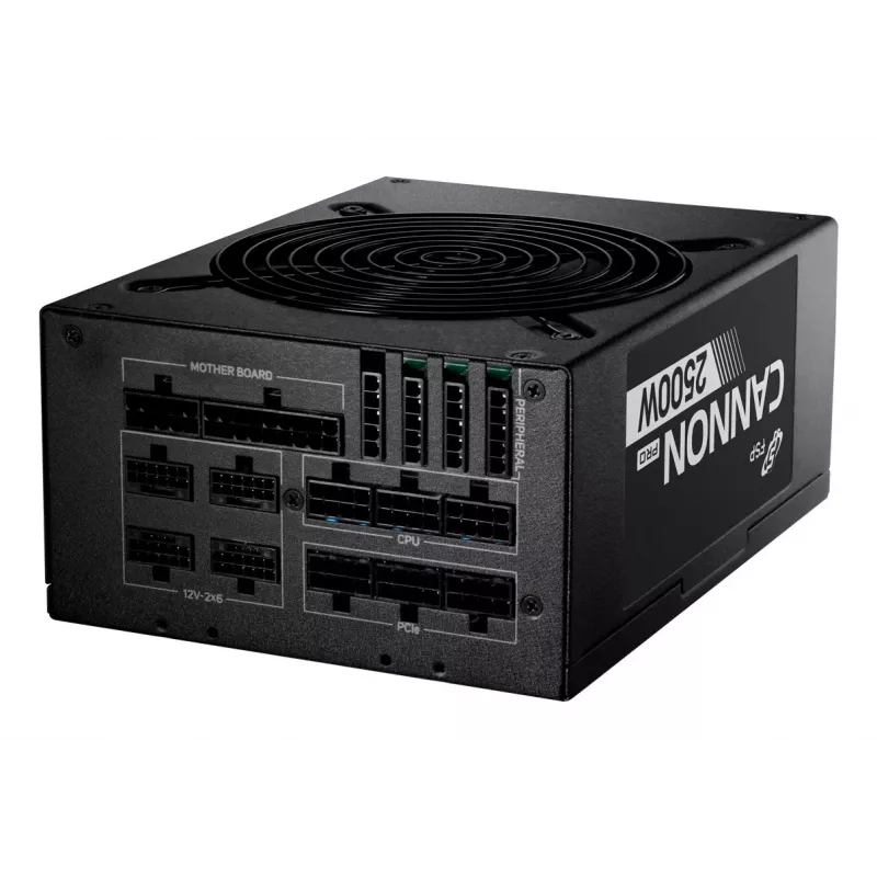 FSP CANNON PRO 2500W Power supply unit ATX ATX3.1 Schwarz, 2500 W, 200 - 240 V, 50/60 Hz, 15 - 12 A, Active, 125 W