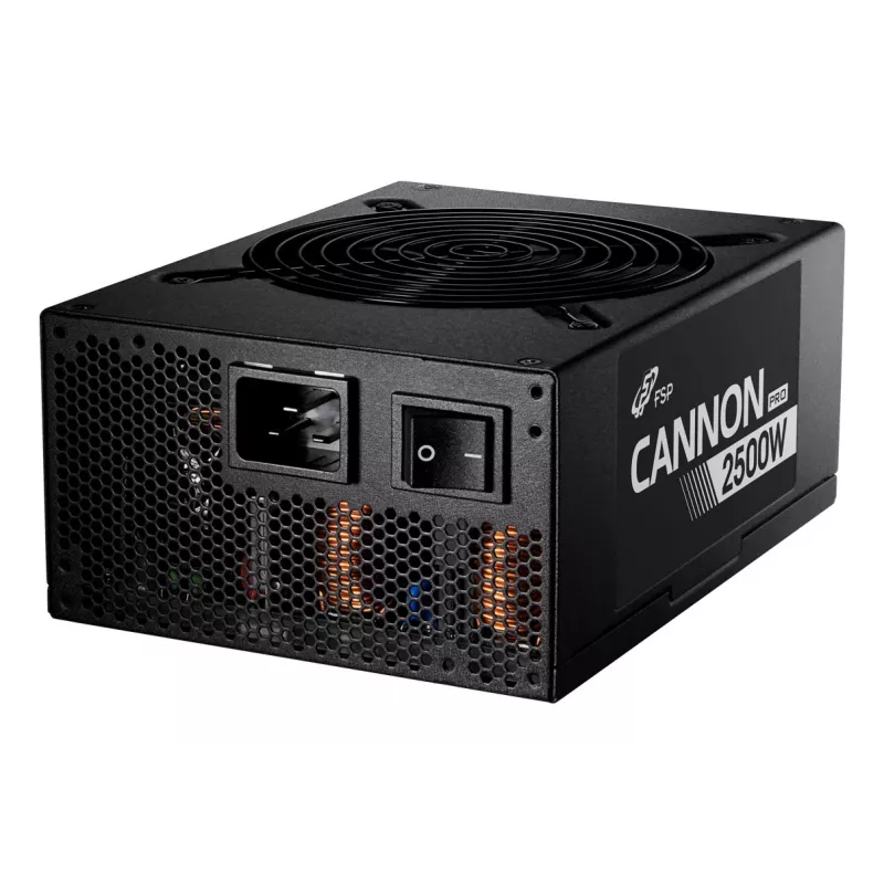 FSP CANNON PRO 2500W Power supply unit ATX ATX3.1 Schwarz, 2500 W, 200 - 240 V, 50/60 Hz, 15 - 12 A, Active, 125 W