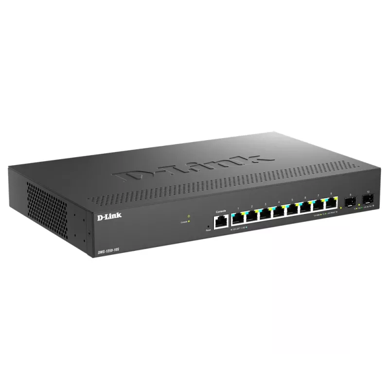 D-Link DMS-1250-10S/E Netzwerk-Switch Managed 2.5G Ethernet (100/1000/2500) Schwarz