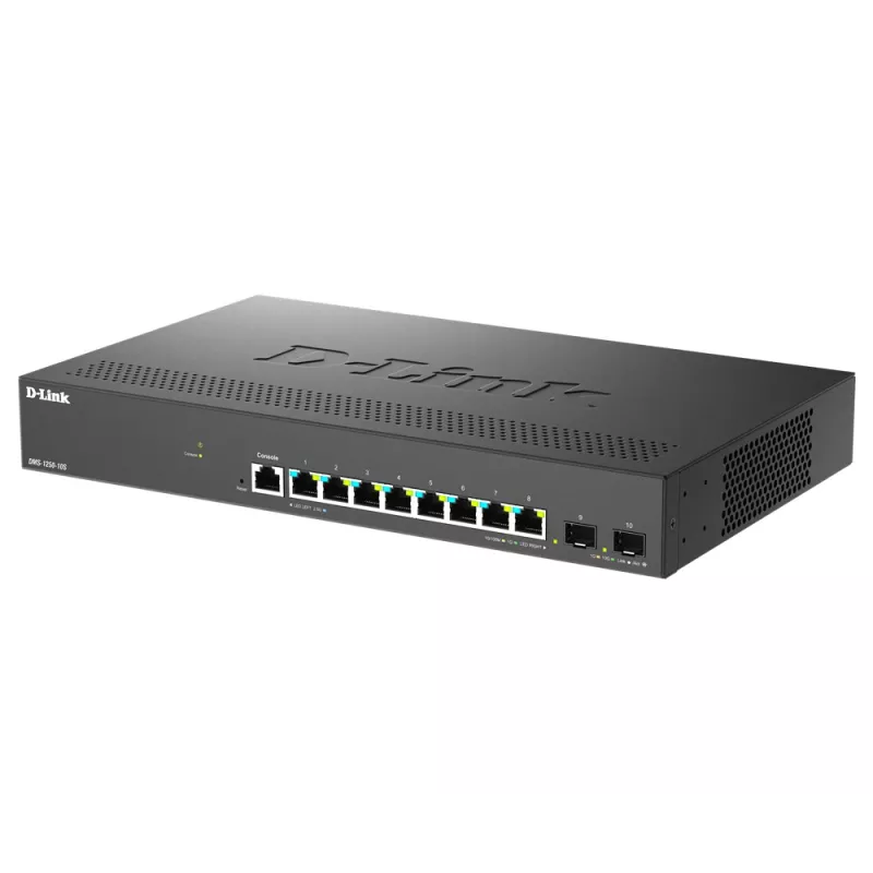 D-Link DMS-1250-10S/E Netzwerk-Switch Managed 2.5G Ethernet (100/1000/2500) Schwarz