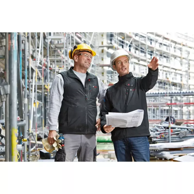 Bosch GHV 12+18V XA Professional Heizjacke Größe M schwarz mit Ladegerät und Akku