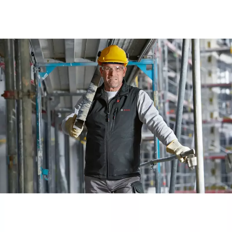 Bosch GHV 12+18V XA Professional Heizjacke Größe M schwarz mit Ladegerät und Akku
