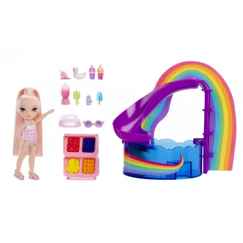 Rainbow High Little Pool Day with Blush Playset, Modepuppe, Weiblich, 4 Jahr(e), 140 mm, Mehrfarbig