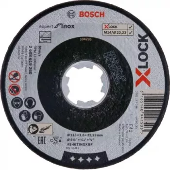Trennscheibe Bosch 2 608 619 260 Flache Aufnahme Edelstahl