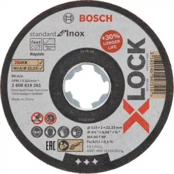 Trennscheibe Bosch 2 608 619 261 Flacher Mittelpunkt Edelstahl