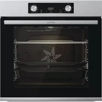 Einbau-Elektrobackofen Gorenje BIGSPACE 77 L 3500 W — weiß, Touch- und Drehregler, Halogenlampe