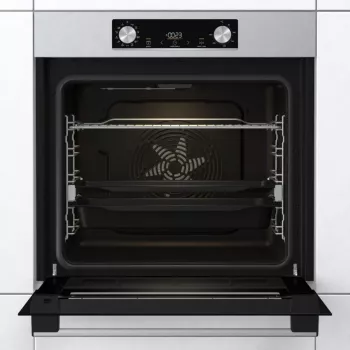 Einbau-Elektrobackofen Gorenje BIGSPACE 77 L 3500 W — weiß, Touch- und Drehregler, Halogenlampe