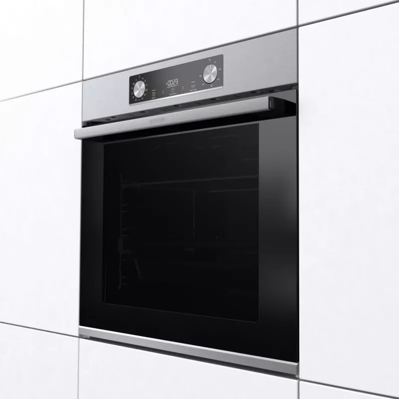 Einbau-Elektrobackofen Gorenje BIGSPACE 77 L 3500 W — weiß, Touch- und Drehregler, Halogenlampe