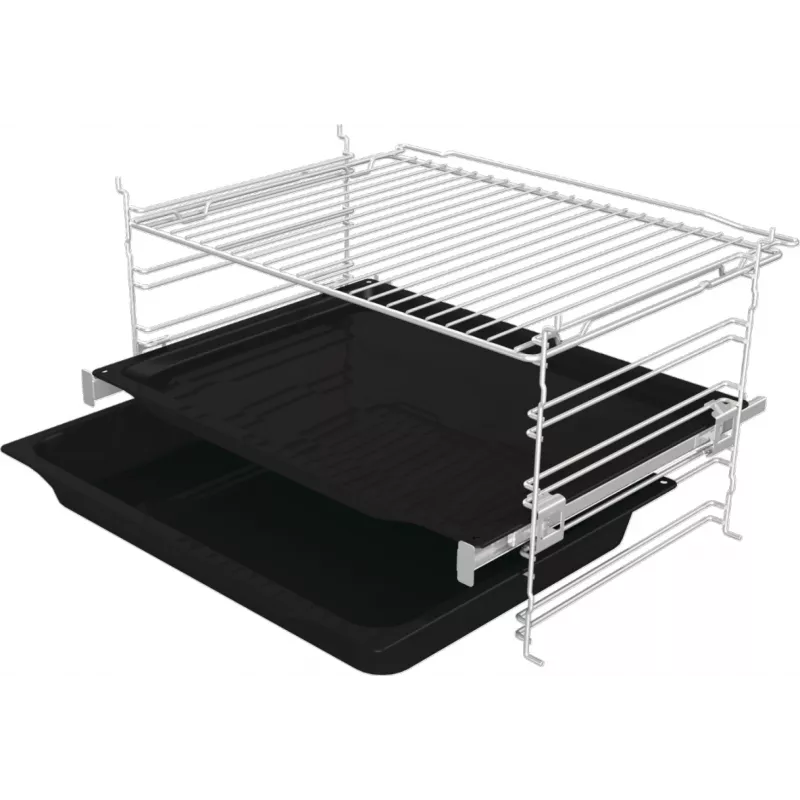 Einbau-Elektrobackofen Gorenje BIGSPACE 77 L 3500 W — weiß, Touch- und Drehregler, Halogenlampe