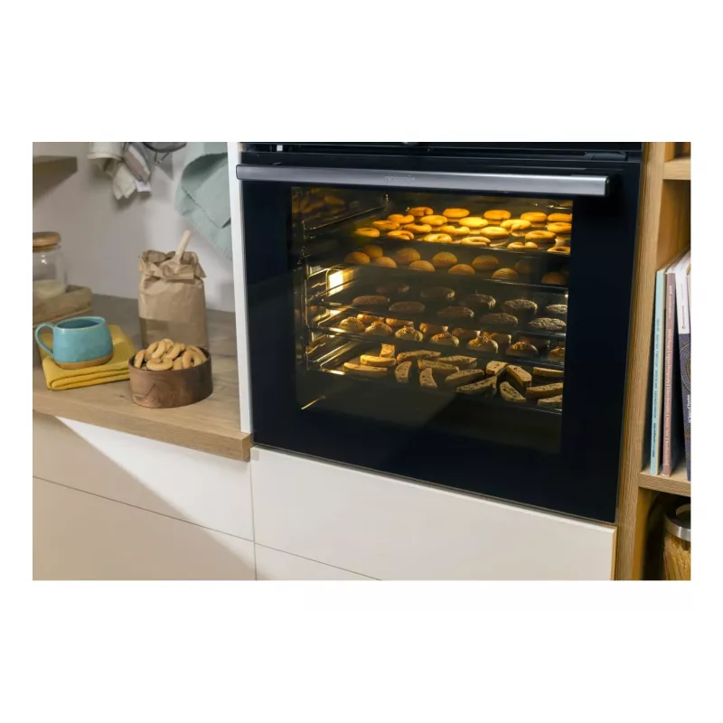 Einbau-Elektrobackofen Gorenje BIGSPACE 77 L 3500 W — weiß, Touch- und Drehregler, Halogenlampe