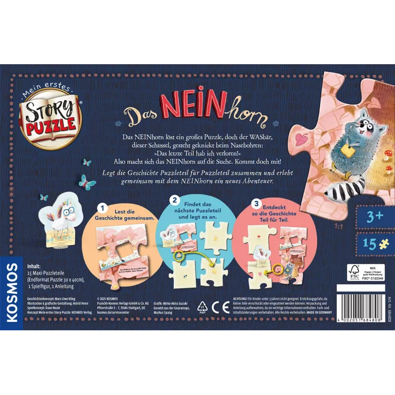 Kosmos 47856065 Brett-/Kartenspiel 15 min Puzzle