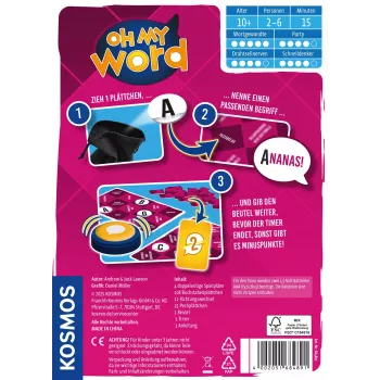 Kosmos 47856163 Brett-/Kartenspiel 15 min Wort