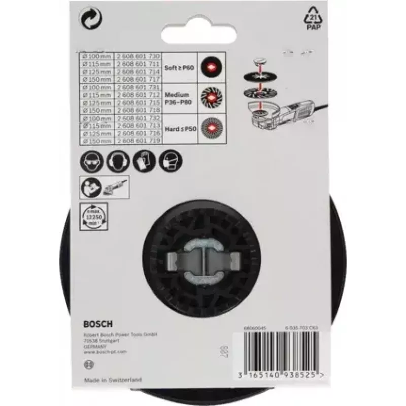 Bosch 2 608 601 716 Winkelschleifer-Zubehör Stützteller