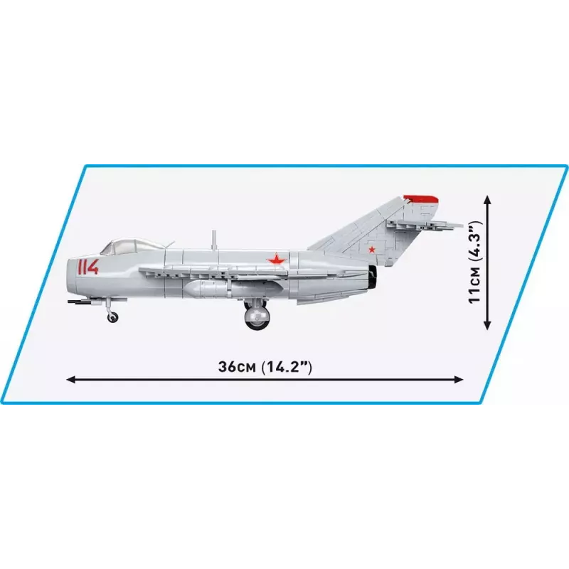 Cobi Konstruktionsspielzeug MiG-17 NATO-Code Fresco Modell 5823 – Baustein-Set von Cobi
