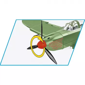 Cobi Konstruktionsspielzeug Bell P-39Q Airacobra Olivgrün Modellset von Cobi