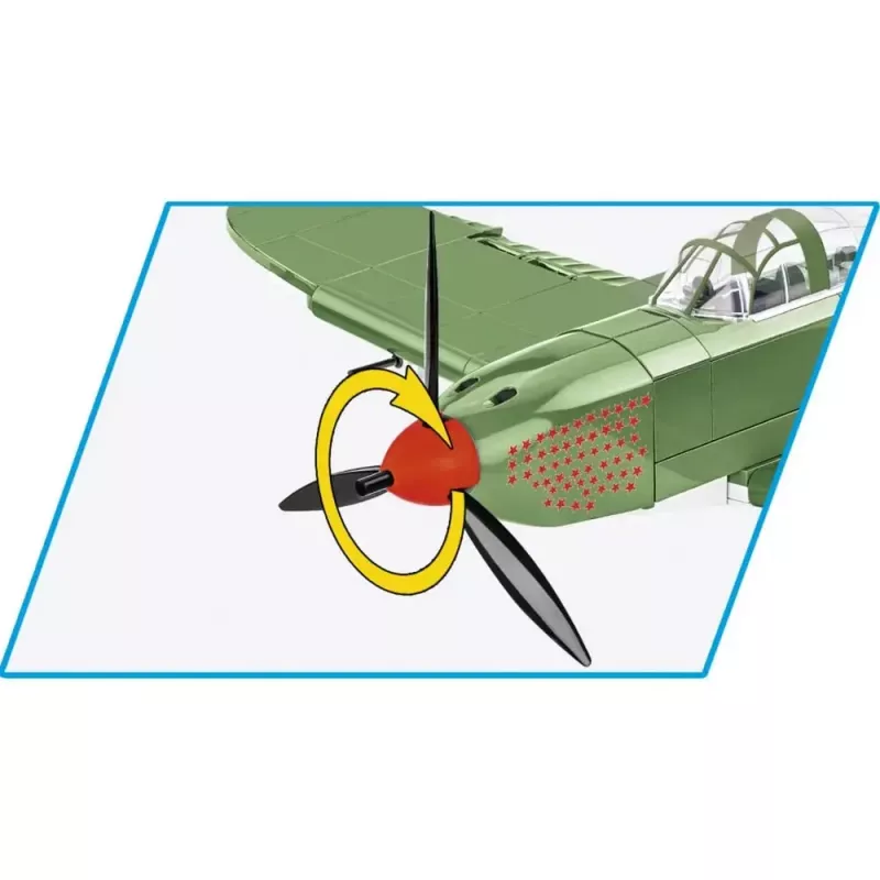 Cobi Konstruktionsspielzeug Bell P-39Q Airacobra Olivgrün Modellset von Cobi