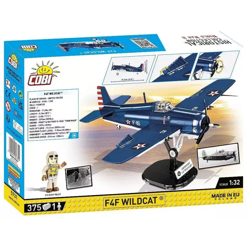 Bausteine COBI F4F Wildcat Northrop Grumman 375 Teile