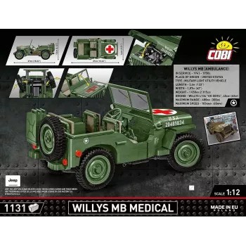 Bausatz COBI Willys MB Medical 1131 Teile ab 10 Jahren