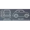 Konstruktionsspielzeug Cobi Fiat Abarth 595 Modell 24514 — Maßstab 1:35, sammelbares Baufahrzeug