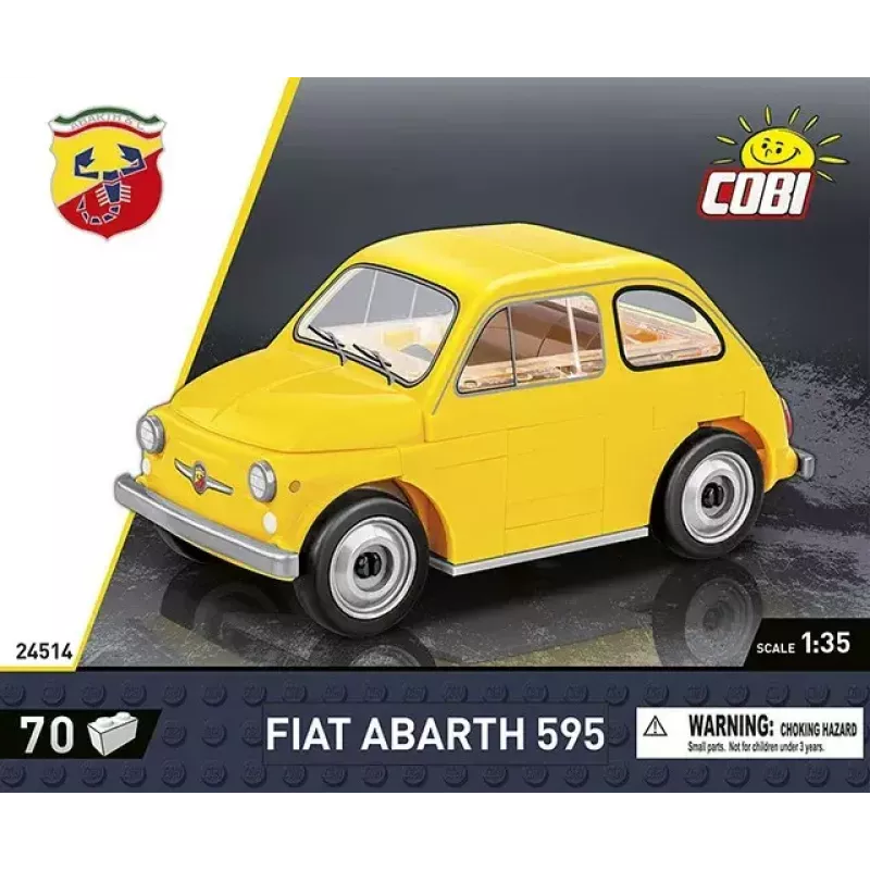 Konstruktionsspielzeug Cobi Fiat Abarth 595 Modell 24514 — Maßstab 1:35, sammelbares Baufahrzeug