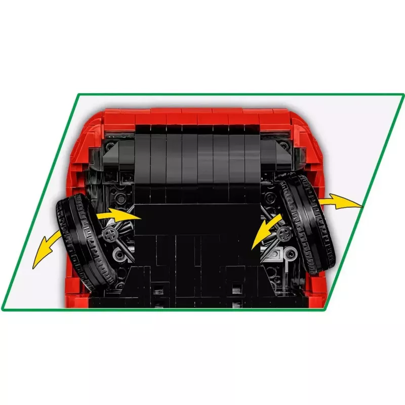 Konstruktionsspielzeug Cobi Lancia Delta HF Integrale Modell im Maßstab 1:35 COBI-24357, Sammler-Bausatz