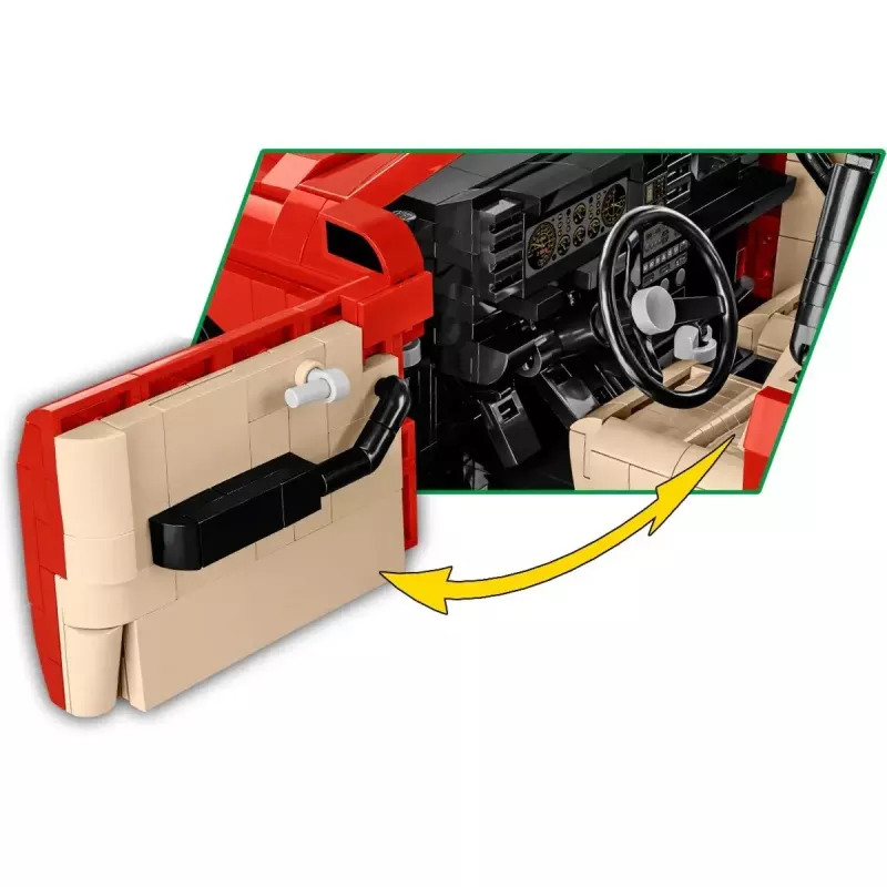 Konstruktionsspielzeug Cobi Lancia Delta HF Integrale Modell im Maßstab 1:35 COBI-24357, Sammler-Bausatz