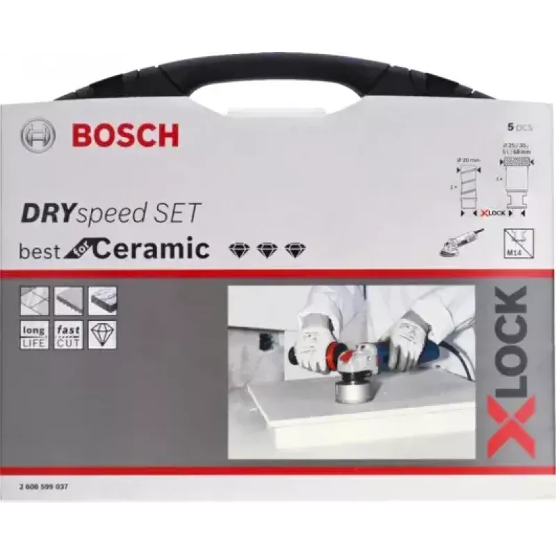 Bosch 2608599037 Diamant-Trockenschneider-Set 5-teilig 1 Stk. Fräser
