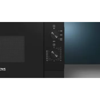 Siemens iQ300 FF020LMB2 Mikrowelle Schwarz Solo-Mikrowelle Arbeitsplatte 20 l 800 W