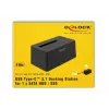Delock - HDD-Dockingstation Schächte: 1 - SATA 6Gb/s - USB 3,1 (Gen 2) - Schwarz (63958)