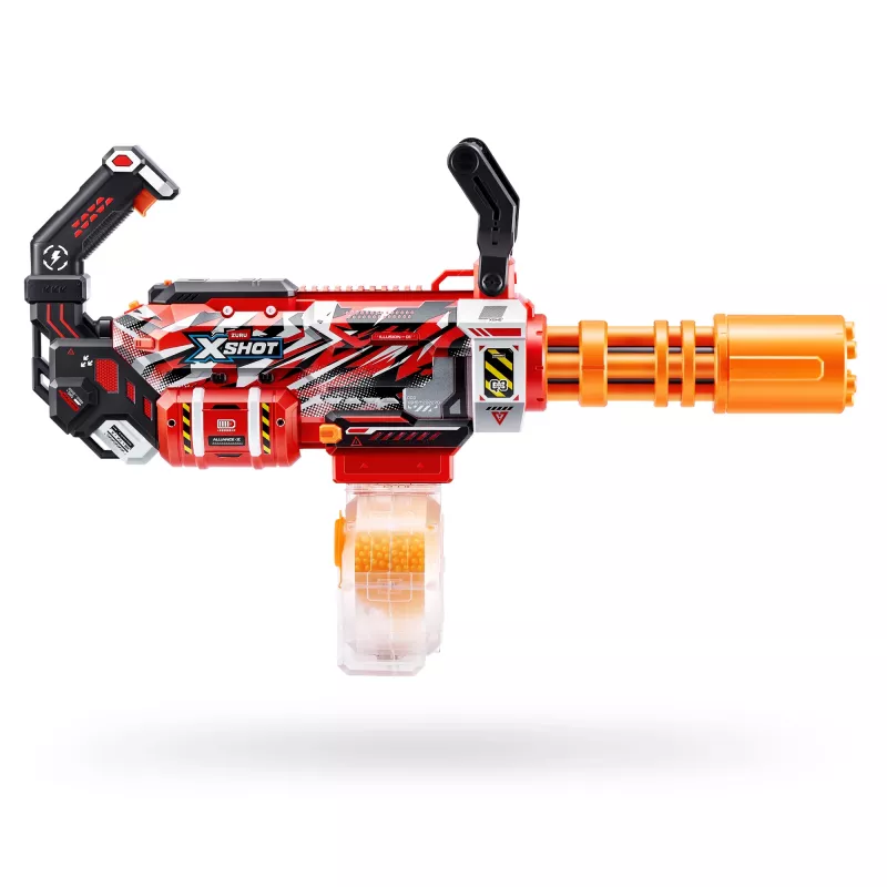 Gel Blaster Zuru XSHOT Hyper Gel Gatling Blaster – motorisierter Spielzeug-Blaster mit rotierendem Lauf