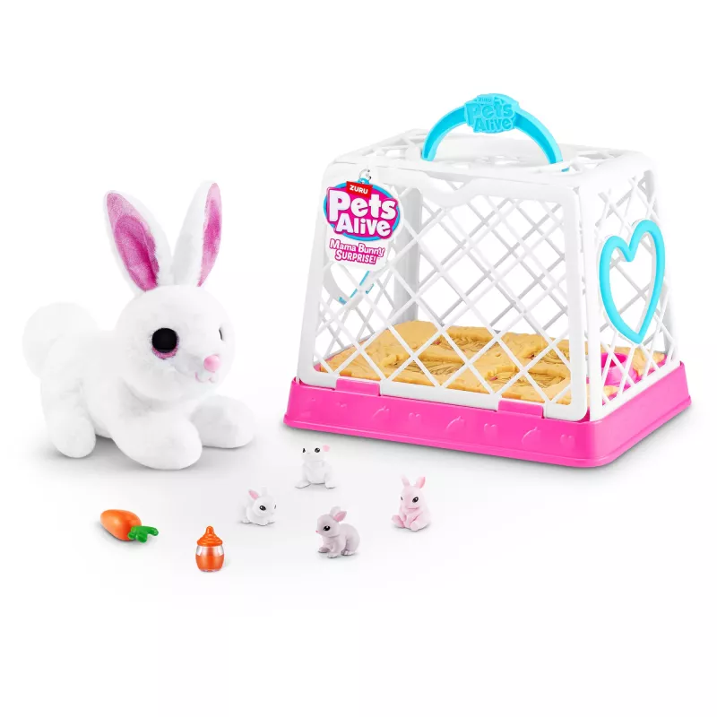 Plüschtier Zuru Mama Bunny & Baby Surprise, interaktives Plüschpaar, sortiert