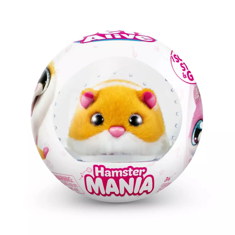 Spielzeughamster Zuru Pets Alive Hamster Mania — batteriebetriebener interaktiver Hamster, ab 3 Jahren, AAA