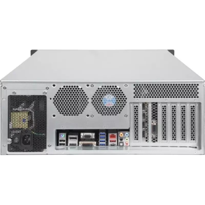 Rack-Gehäuse SILVERSTONE SST-RM41-H08 8-Bay 1U Server-Chassis – kompaktes Rackmount-Gehäuse