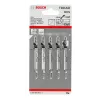 Bosch 2 608 630 031 Stichsäge-/Dekupiersäge-/Säbelsägeblatt Stichsägeblatt Kohlenstoffstahl (HCS) 5 Stück