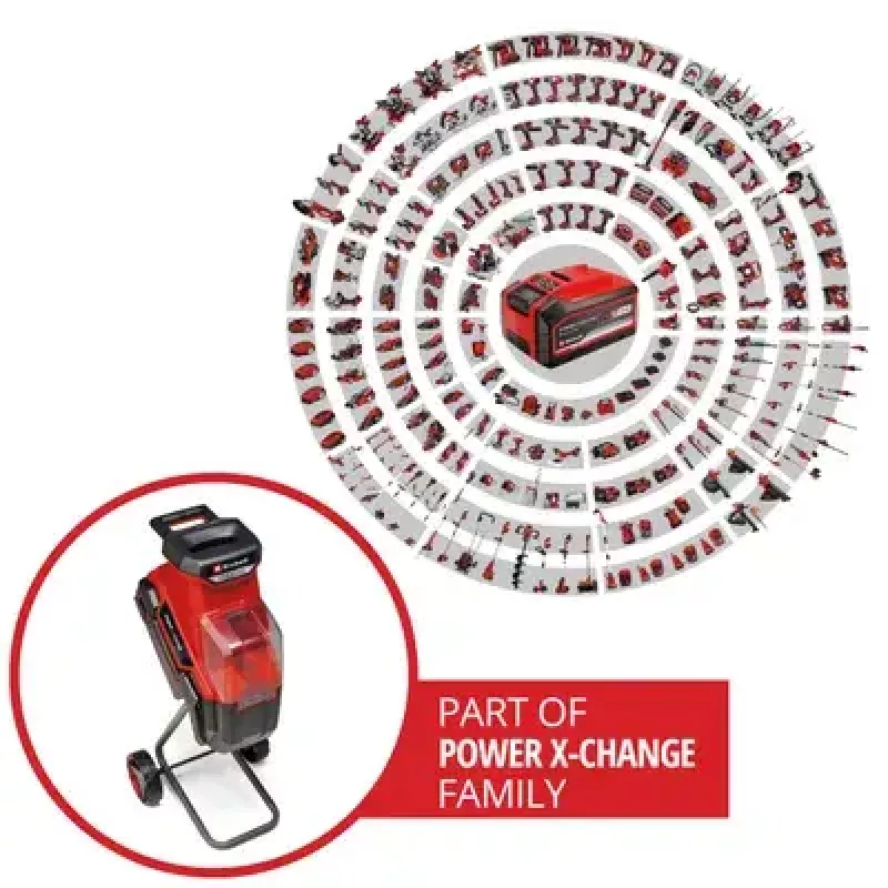 Gartenhäcksler Einhell REDAXXO 36/25 Gewicht 10.5 kg