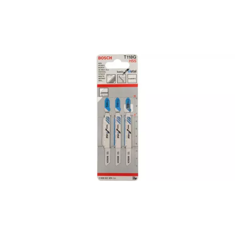 Stichsägeblätter Bosch T 118 G Basic for Metal 2608631674