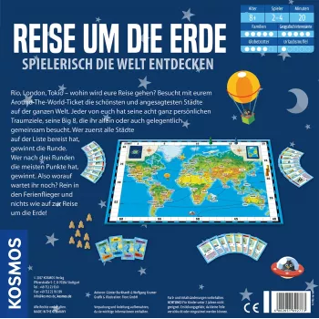 Kosmos Reise um die Erde Spielerisch die Welt entdecken Brettspiel Reise-/Abenteuerspiel