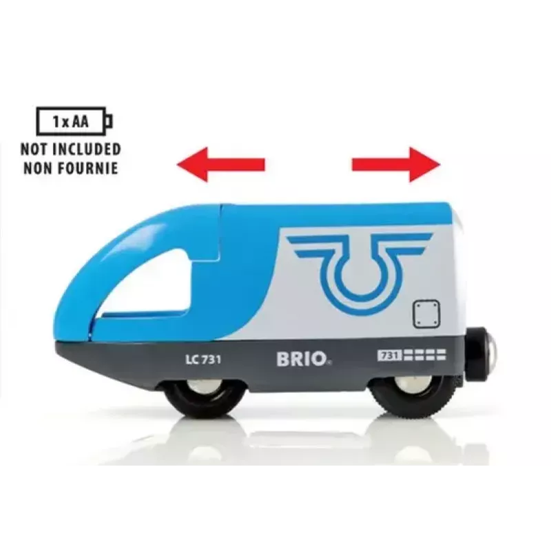 Spielzeug-Fahrzeugschienen-Zubehör BRIO 33506 — 3-teilig, mehrfarbig, AAA-Batterie