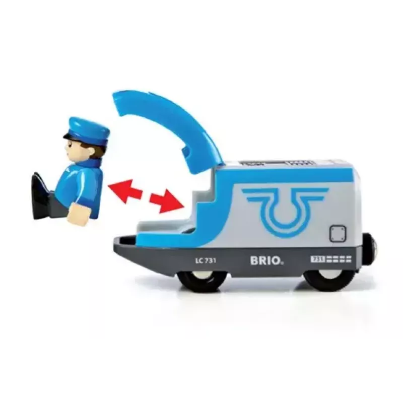 Spielzeug-Fahrzeugschienen-Zubehör BRIO 33506 — 3-teilig, mehrfarbig, AAA-Batterie